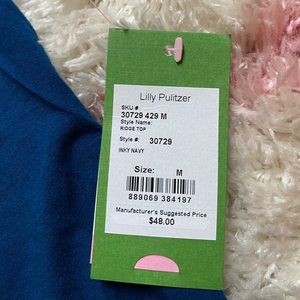 Lily Pulitzer ridge top Inky Navy
